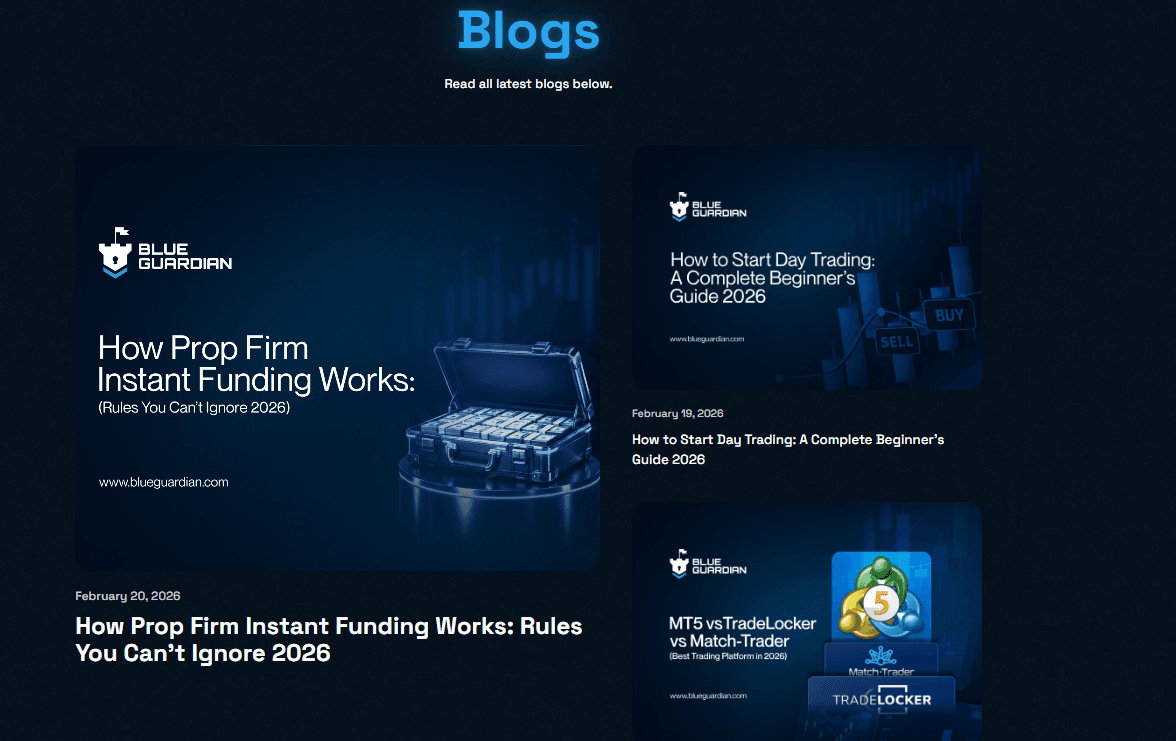 Blue Guardian Trader Community and Support