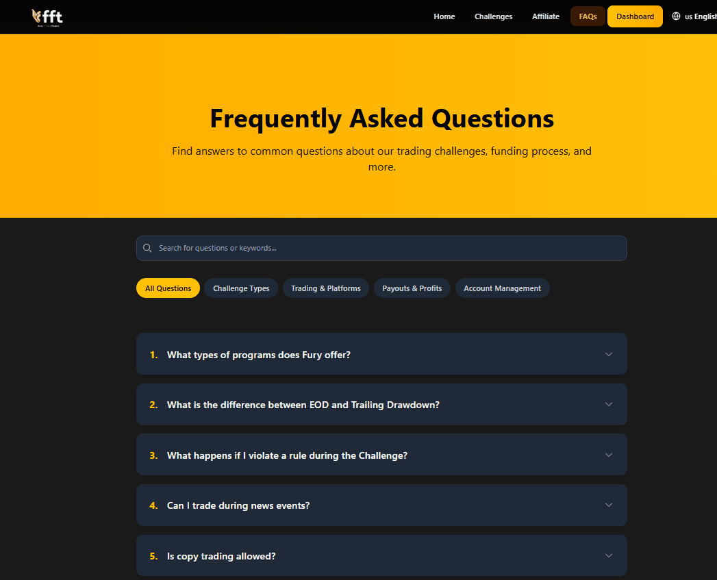 Fury Funded Traders – Trader Community & Support