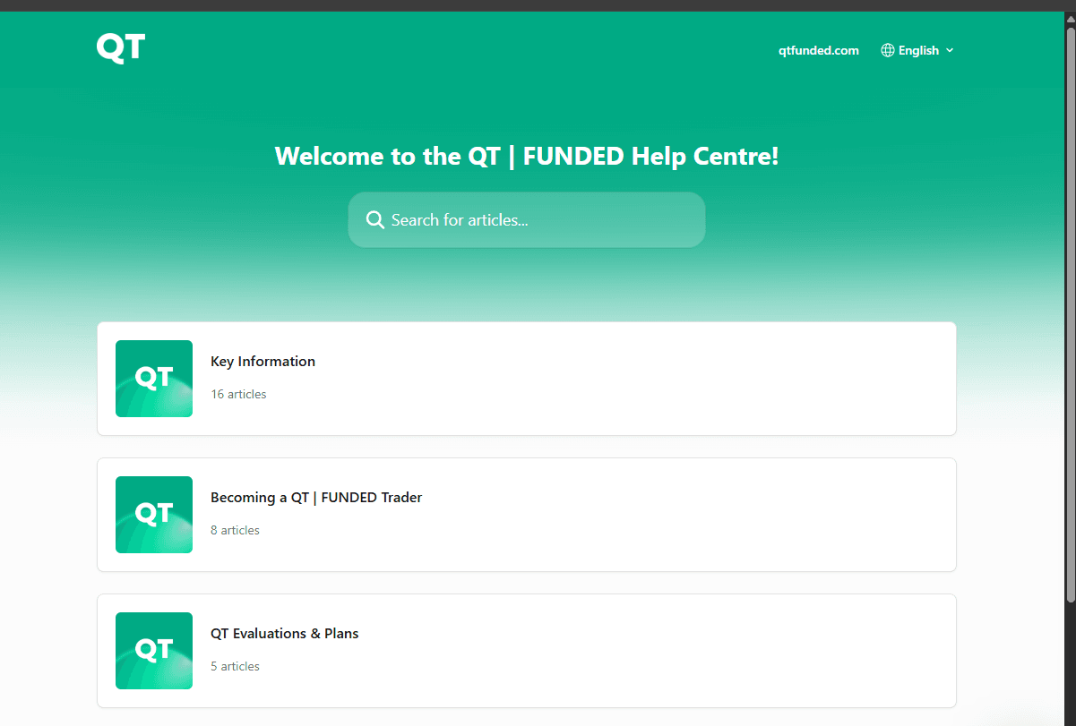 QT Funded Trader Community and Support